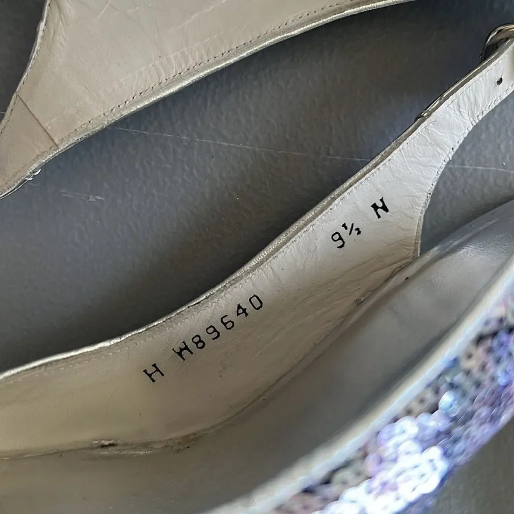 Stuart Weitzman Sequin Heels - 9.5